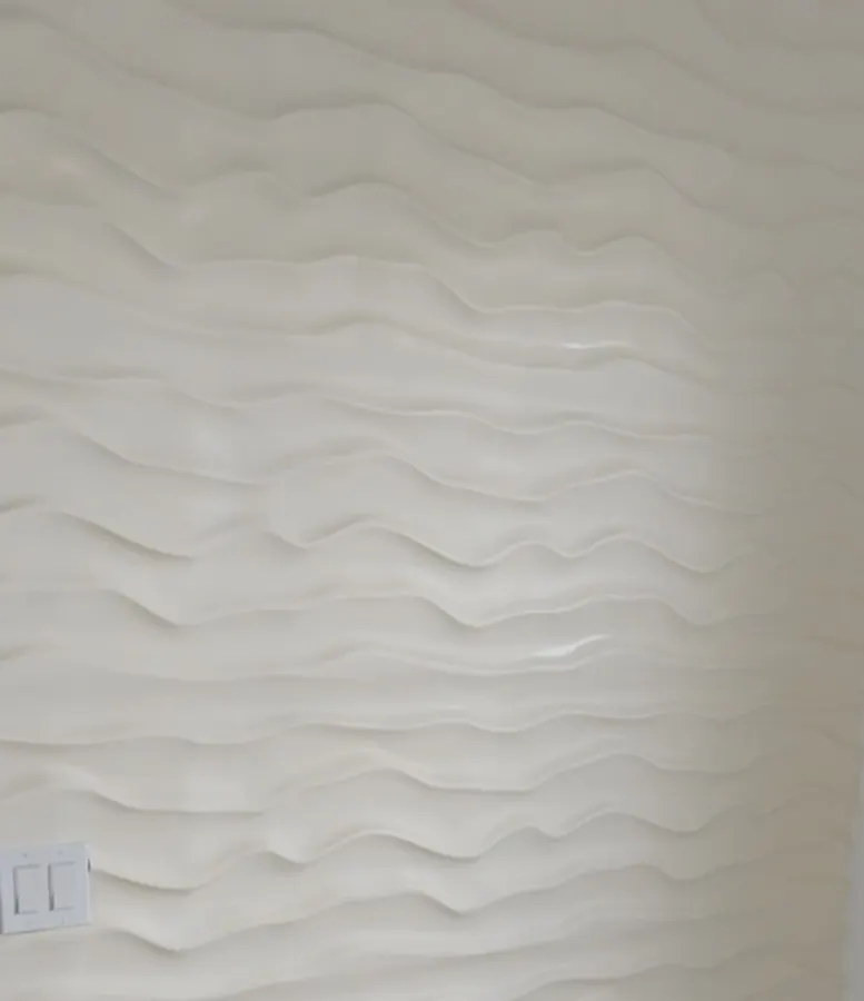 Textured 3D wave wall panel